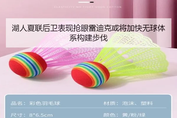 湖人夏联后卫表现抢眼雷迪克或将加快无球体系构建步伐